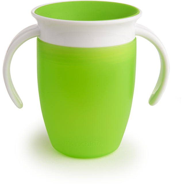 Munchkin  Miracle Trainer Cup With Lid 1Pk 7Oz Green Munchkin Yallatoys