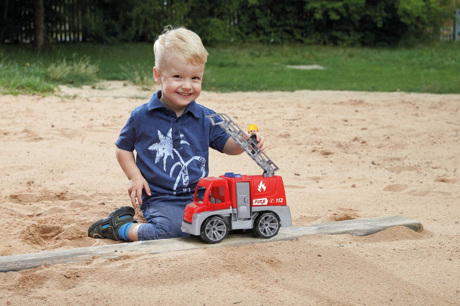 Buy Lena Toys Truxx Firebrigade With Ladder | Yallatoys.com
