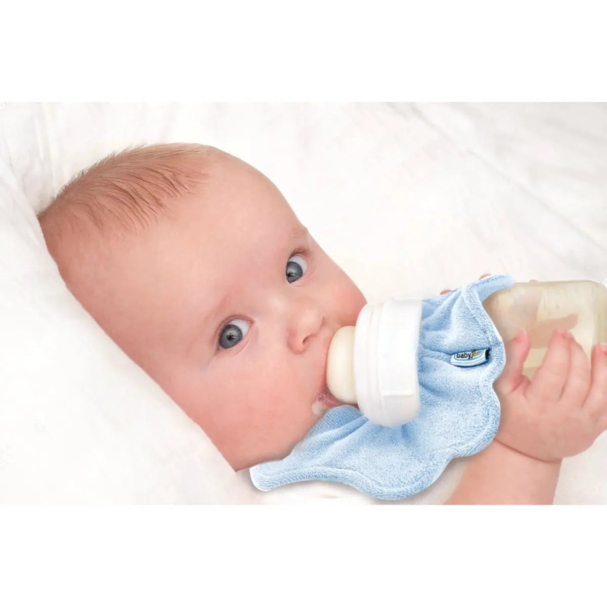 Babyjem Baby Bottle Bib Blue 0 Months+ Babyjem Yallatoys