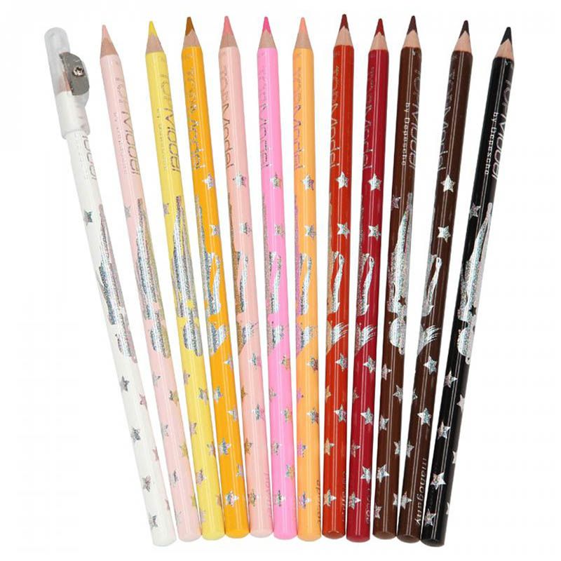 Buy Topmodel Coloured Pencil Set Skin And Hair Colours | Yallatoys.com