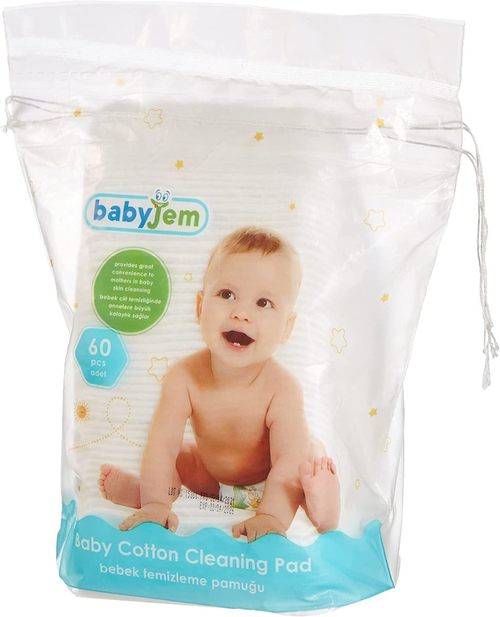 Babyjem Baby Cotton Cleaning Pad 60 Pcs Babyjem Yallatoys