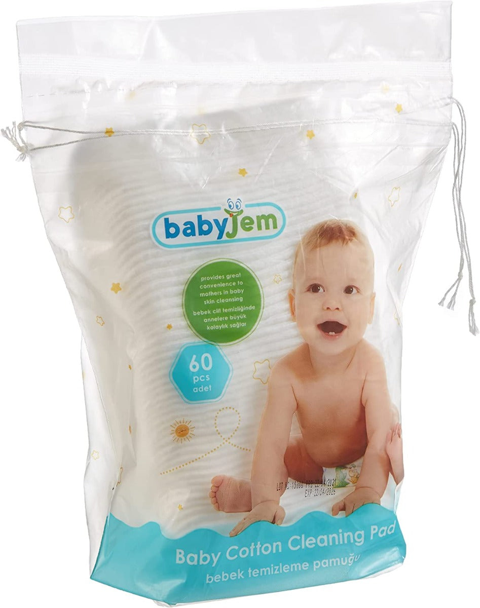 Babyjem Baby Cotton Cleaning Pad 60 Pcs Babyjem Yallatoys