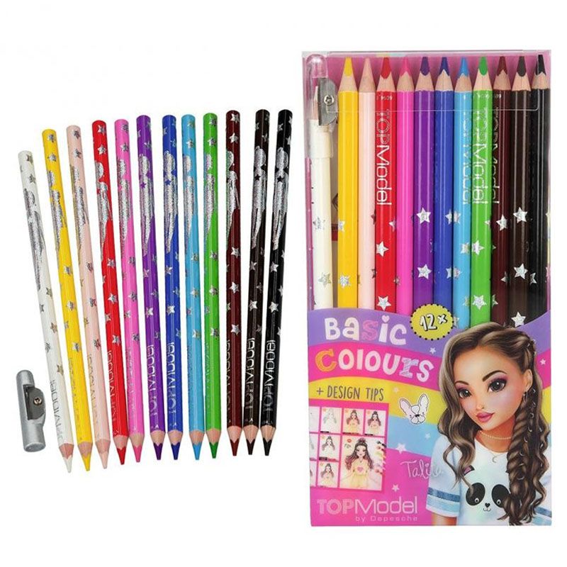 Buy Topmodel Coloured Pencil 12 Colours | Yallatoys.com