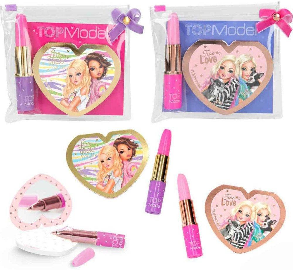 Buy Topmodel Stationary Set Lipstick Pen Mirror Notepad (Sold Separately Subject to Availability) | Yallatoys.com