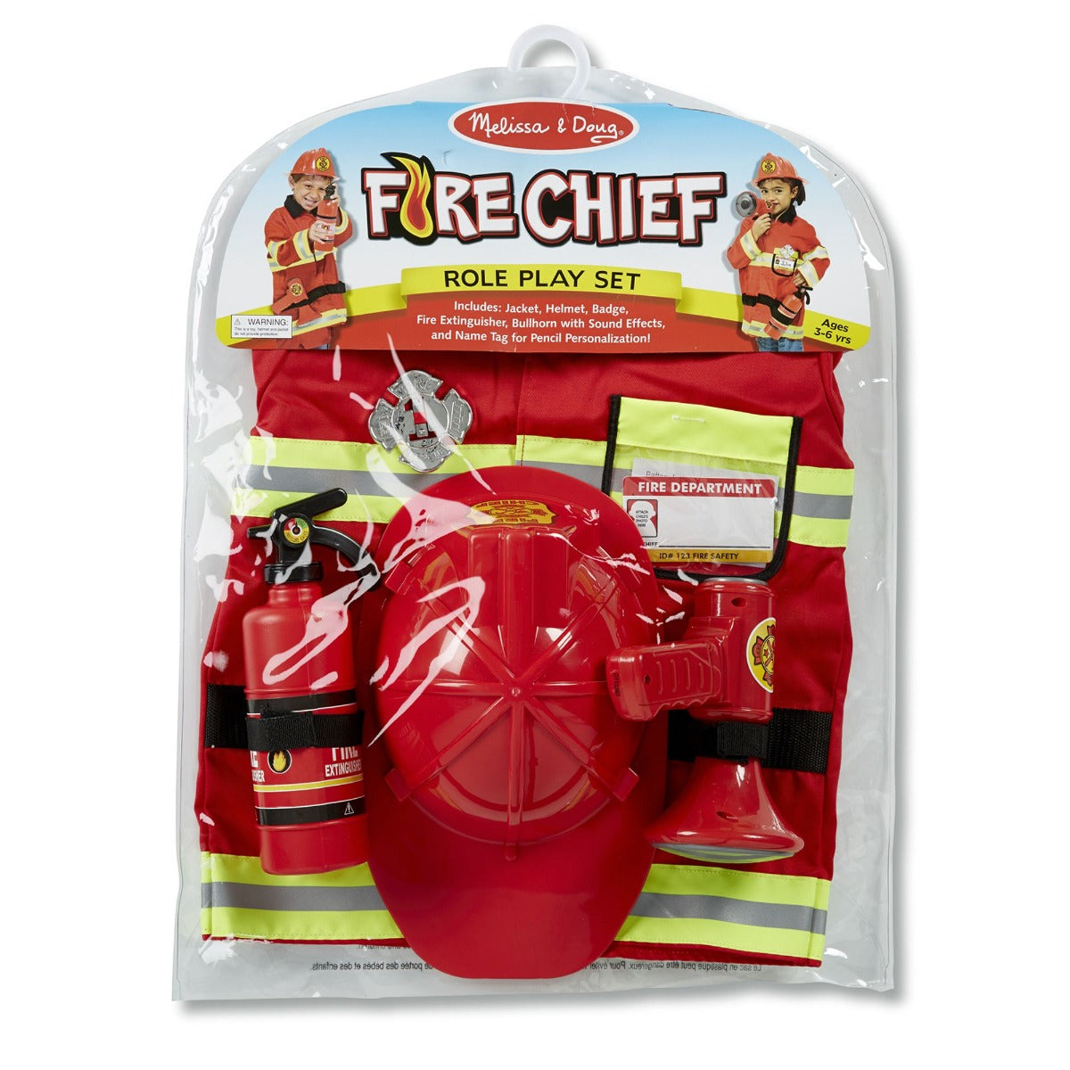 Buy Melissa & Doug Fire Chief Role Play Costume Set | Yallatoys.com