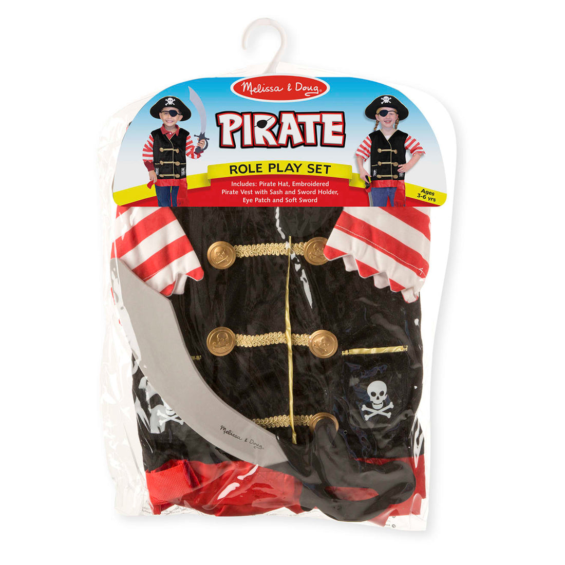 Buy Melissa & Doug Pirate Role Play Costume Set | Yallatoys.com