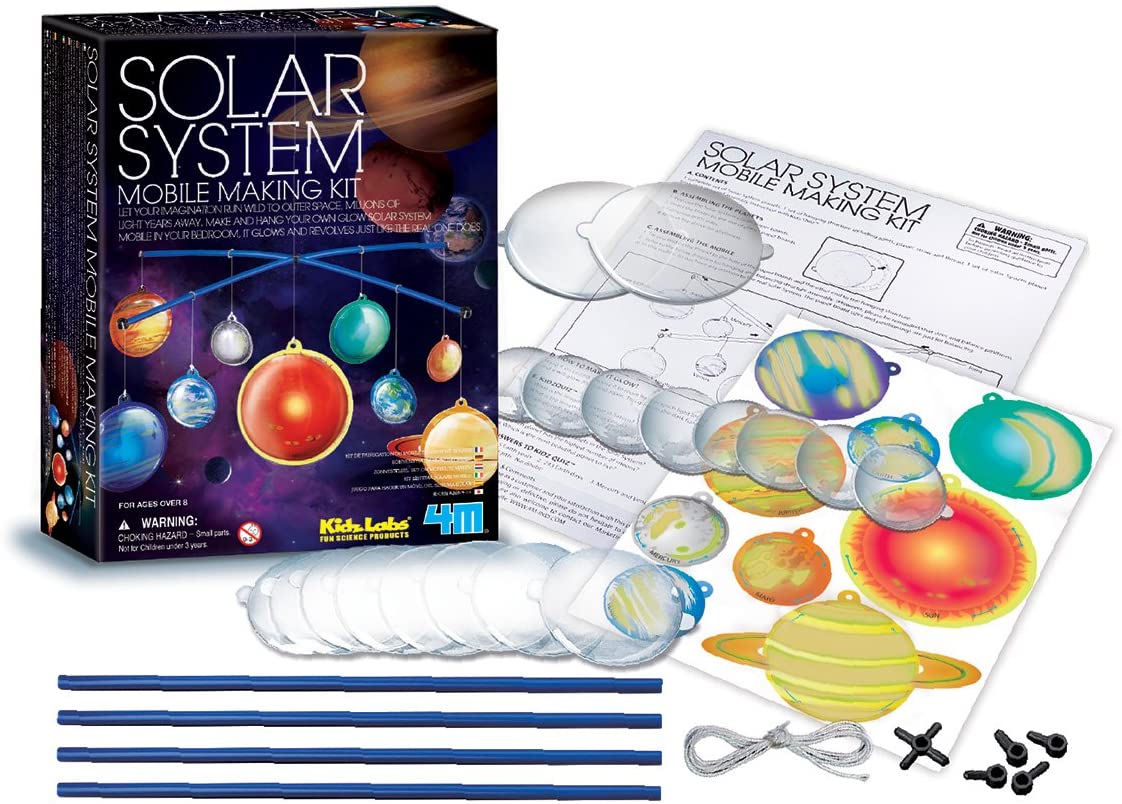 Buy 4M Glow in the Dark Solar System Mobile Making Kit | Yallatoys.com