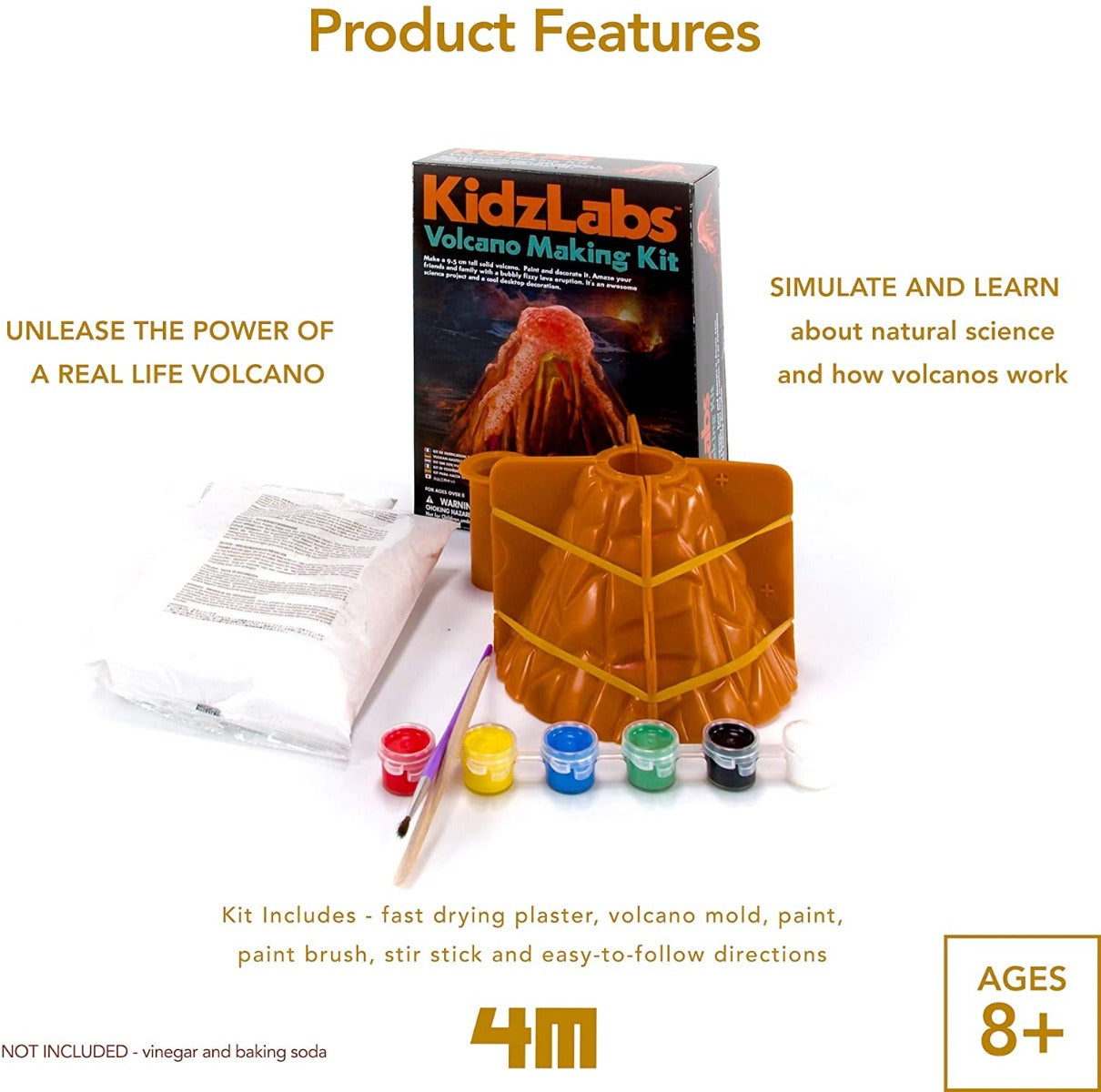 Buy 4M Kidz Labs / Volcano Making Kit | Yallatoys.com