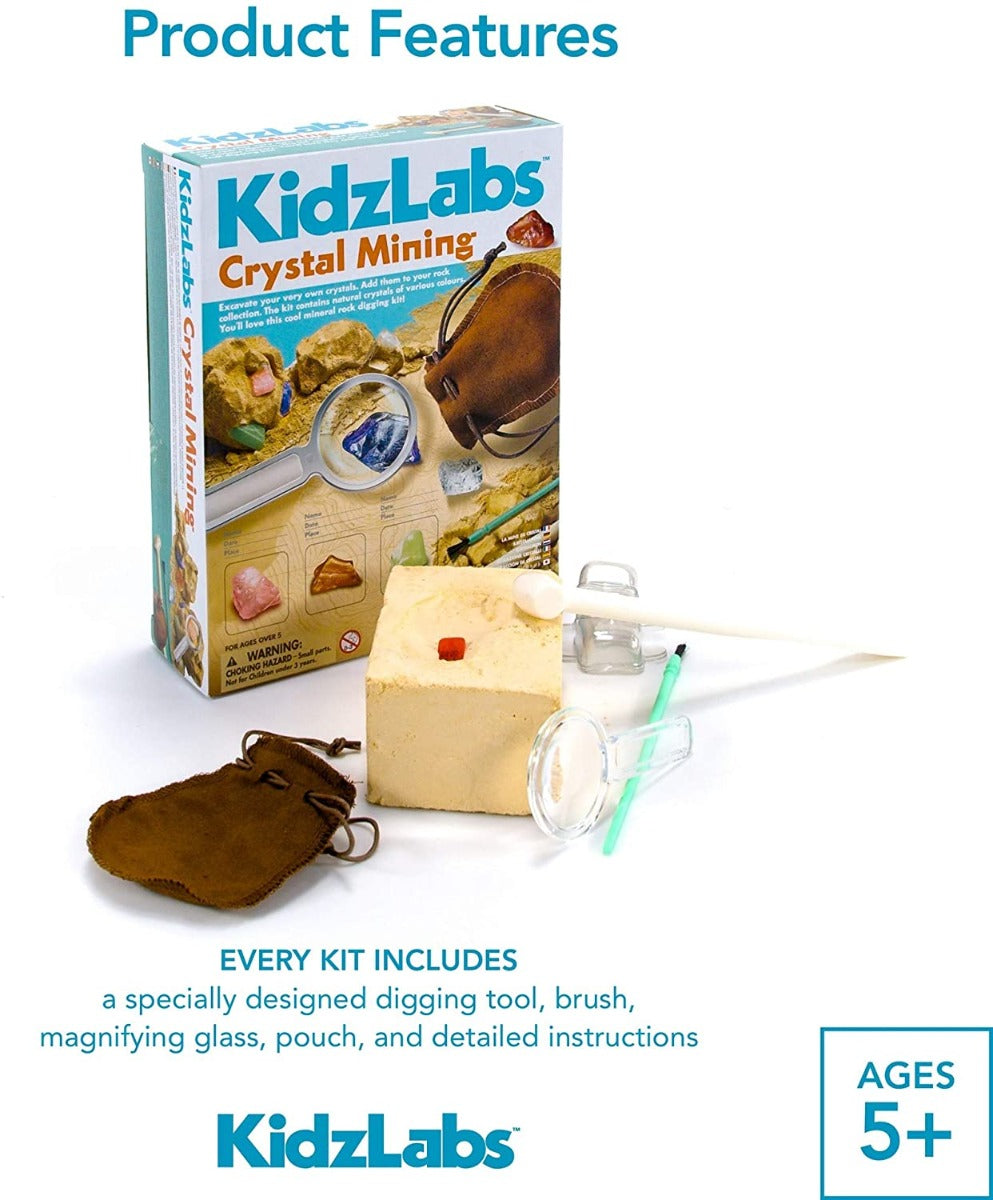 Buy 4M Kidz Labs / Crystal Mining Kit | Yallatoys.com
