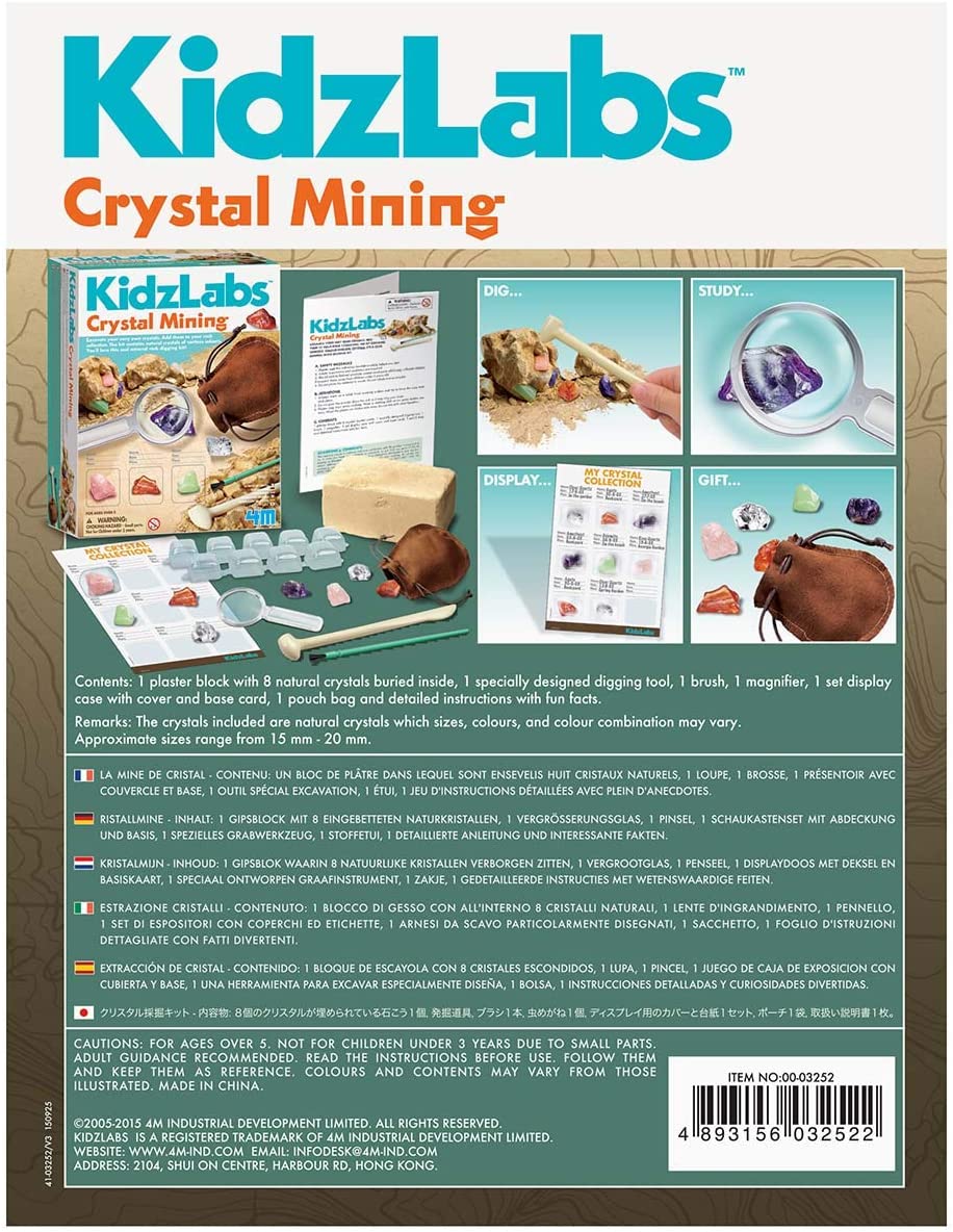 Buy 4M Kidz Labs / Crystal Mining Kit | Yallatoys.com