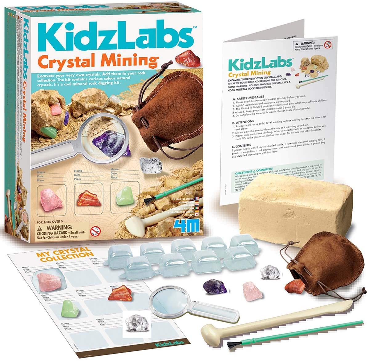 Buy 4M Kidz Labs / Crystal Mining Kit | Yallatoys.com