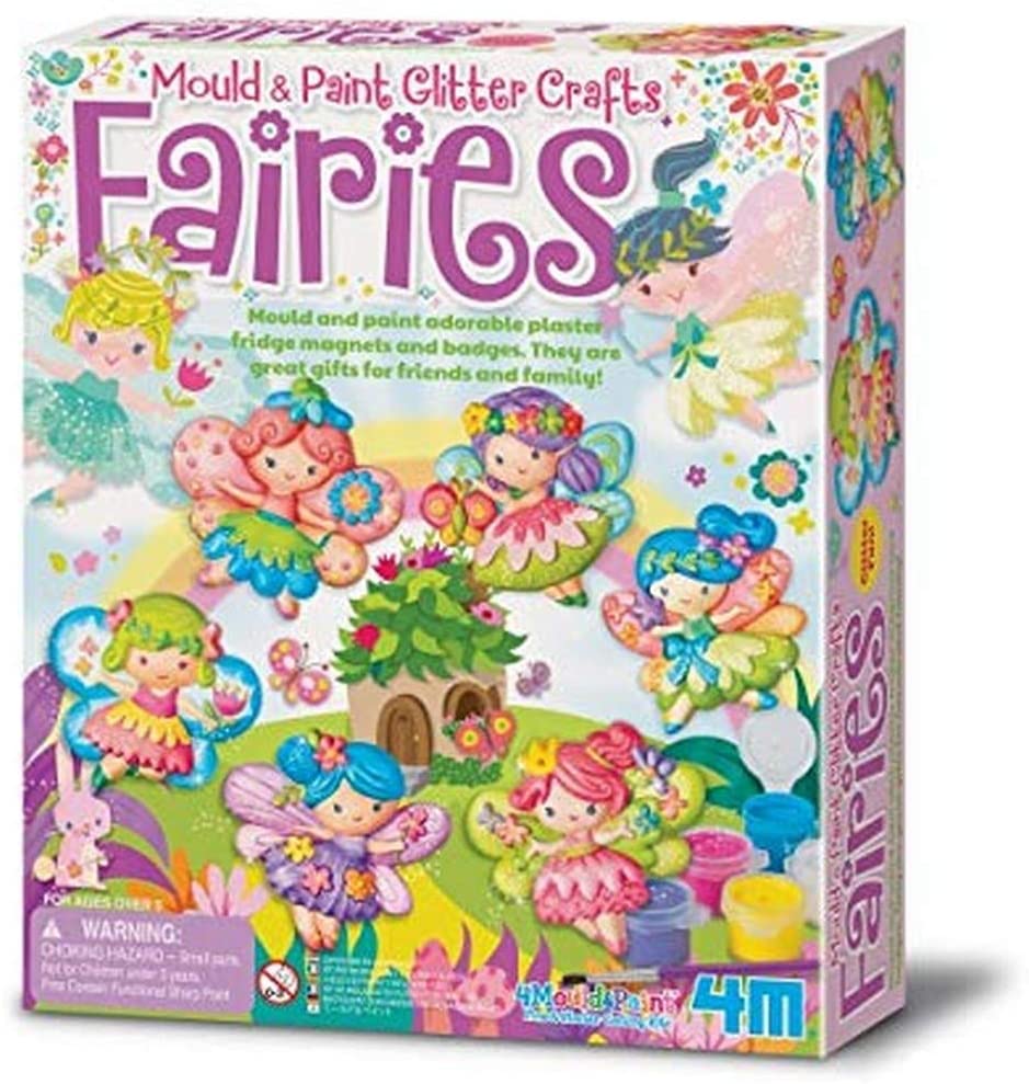 Buy 4M Mould and Paint Glitter Fairies DIY Kit | Yallatoys.com