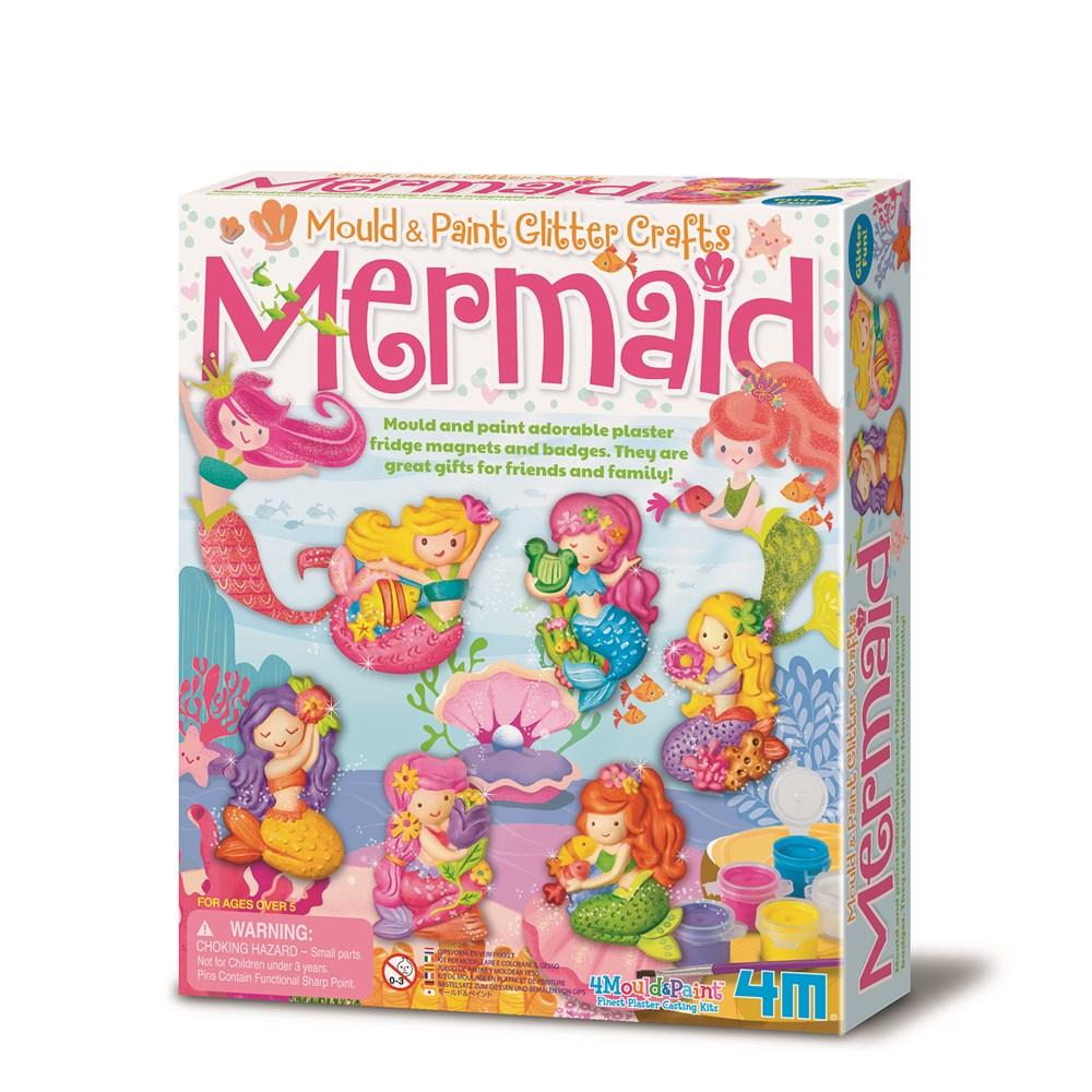 Buy 4M Mold and Paint Glitter Mermaid Kit | Yallatoys.com
