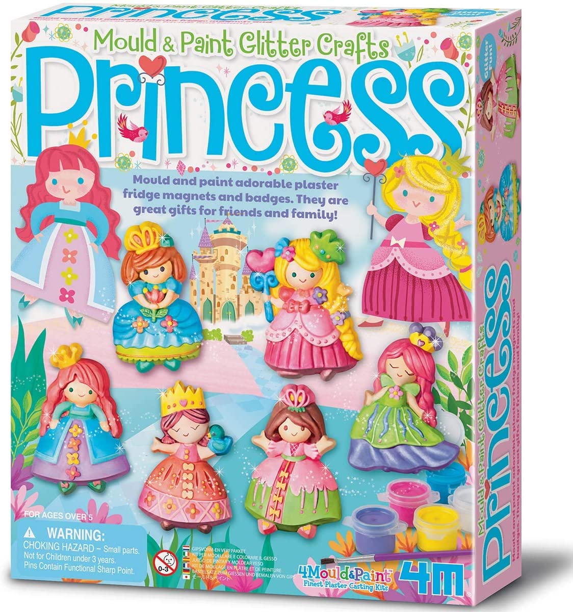 Buy 4M Glitter Princess Mould and Pain-Multi Coloured | Yallatoys.com