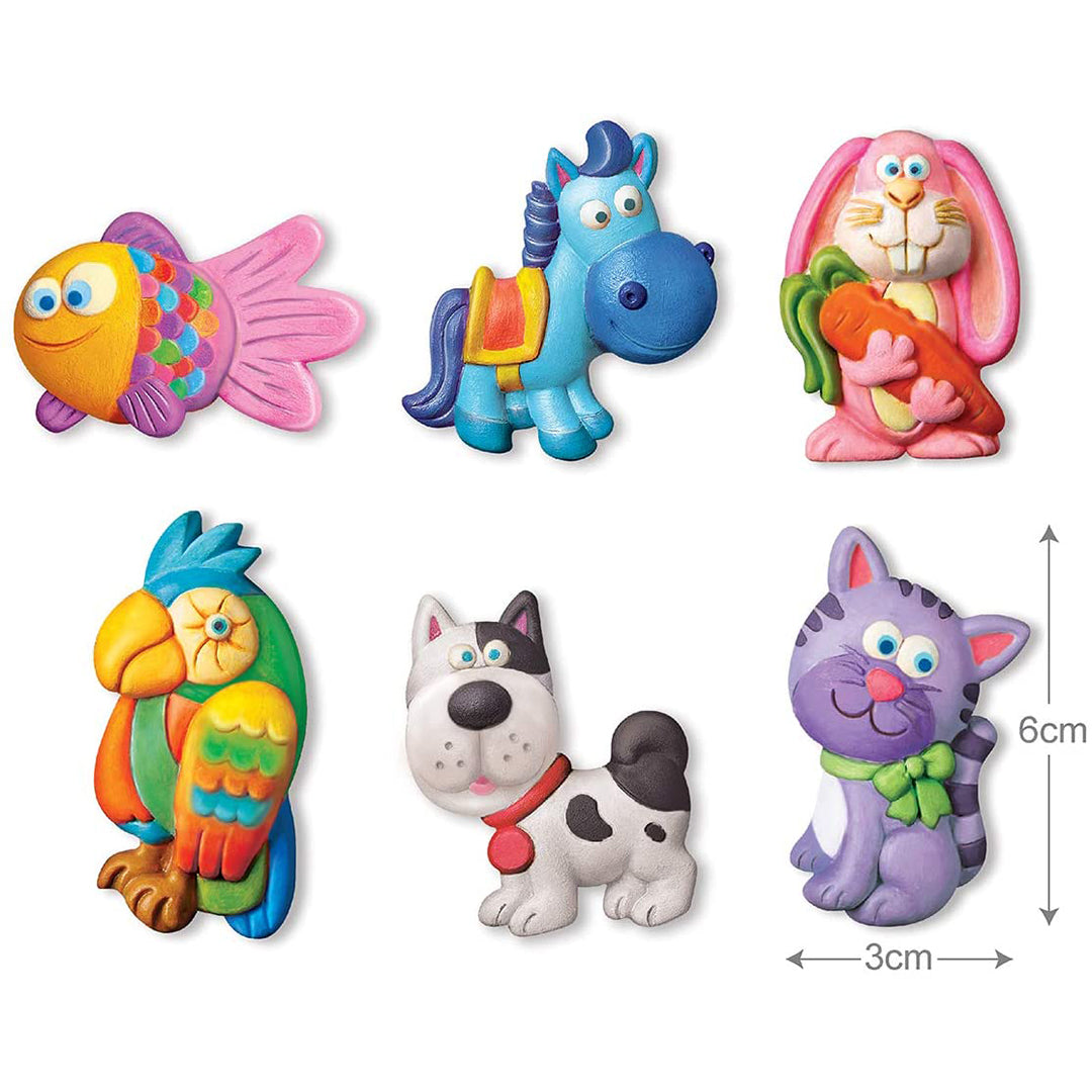 Buy 4M Mould & Paint Cute Pets from 4Mould & Paint Finest Plaster Casting Kits Mould and Paint Adorable Plaster Fridge Magnets and Pins | Yallatoys.com