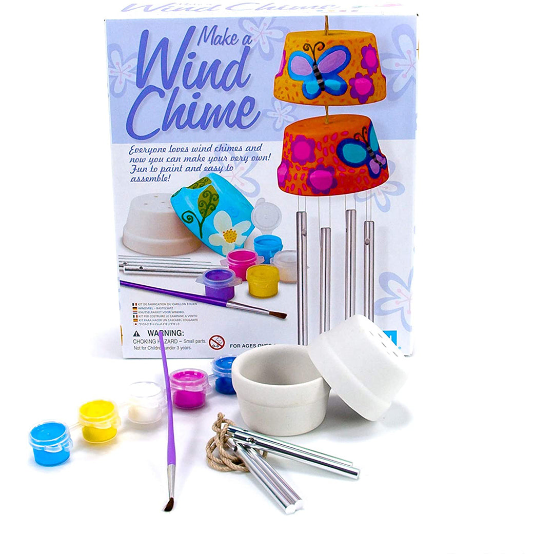 Buy 4M Make A Wind Chime Kit-Arts & Crafts Construct & Paint A Wind Powered Musical Chime DIY | Yallatoys.com