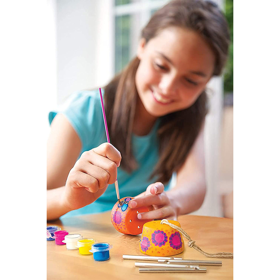 Buy 4M Make A Wind Chime Kit-Arts & Crafts Construct & Paint A Wind Powered Musical Chime DIY | Yallatoys.com