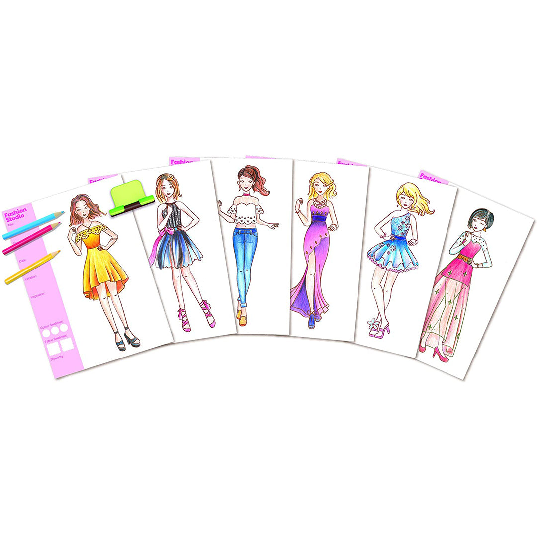 Buy 4M My Design Portfolio Fashion Studio Playset Multi-Colour | Yallatoys.com