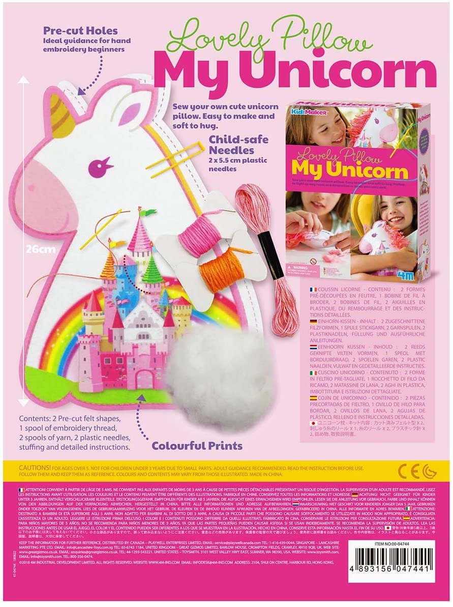 Buy 4M Unicorn Pillow | Yallatoys.com