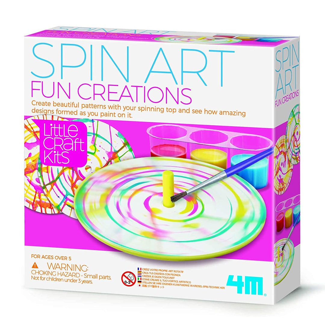 Buy 4M Little Craft Spin Art Fun Creation Multi Colour | Yallatoys.com
