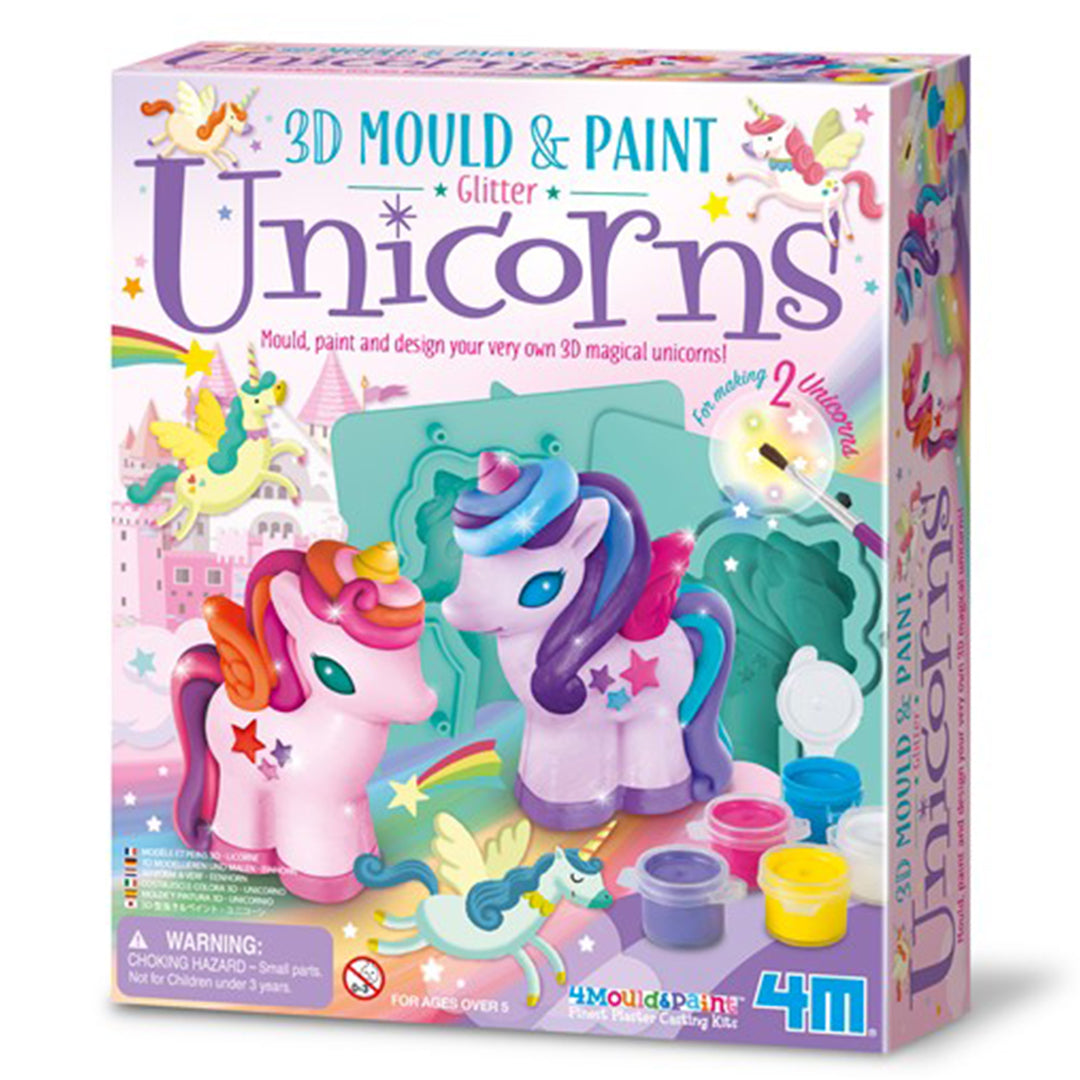 Buy 4M 3D Mould & Paint Unicorns | Yallatoys.com