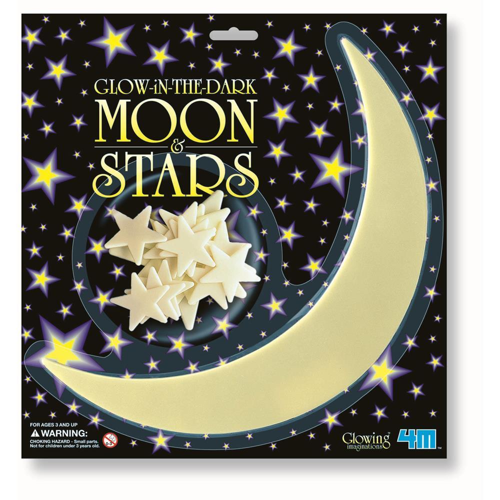 Buy 4M Glow In The Dark Large Moon and Stars | Yallatoys.com