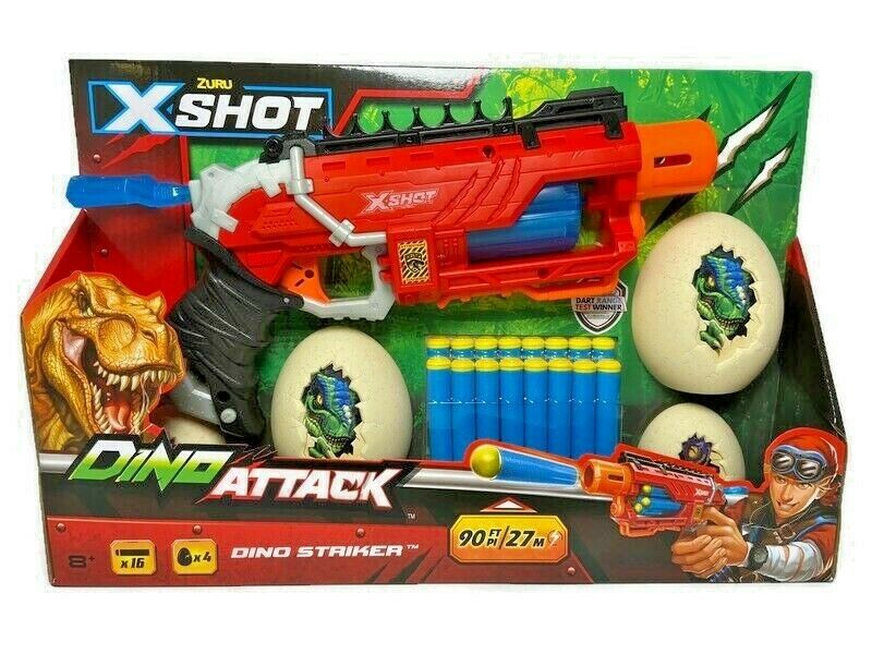 Buy X-Shot Dino Attack Hunter 2 Medium Egg,2 Small Egg,16 Darts | Yallatoys.com