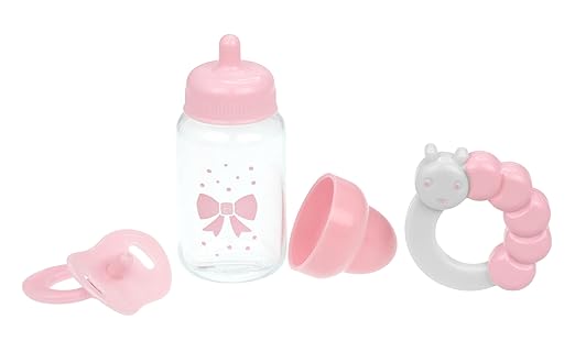 Buy Jc Toys For Keeps Pink Milk Bottle & Rattle In Acetate Box | Yallatoys.com
