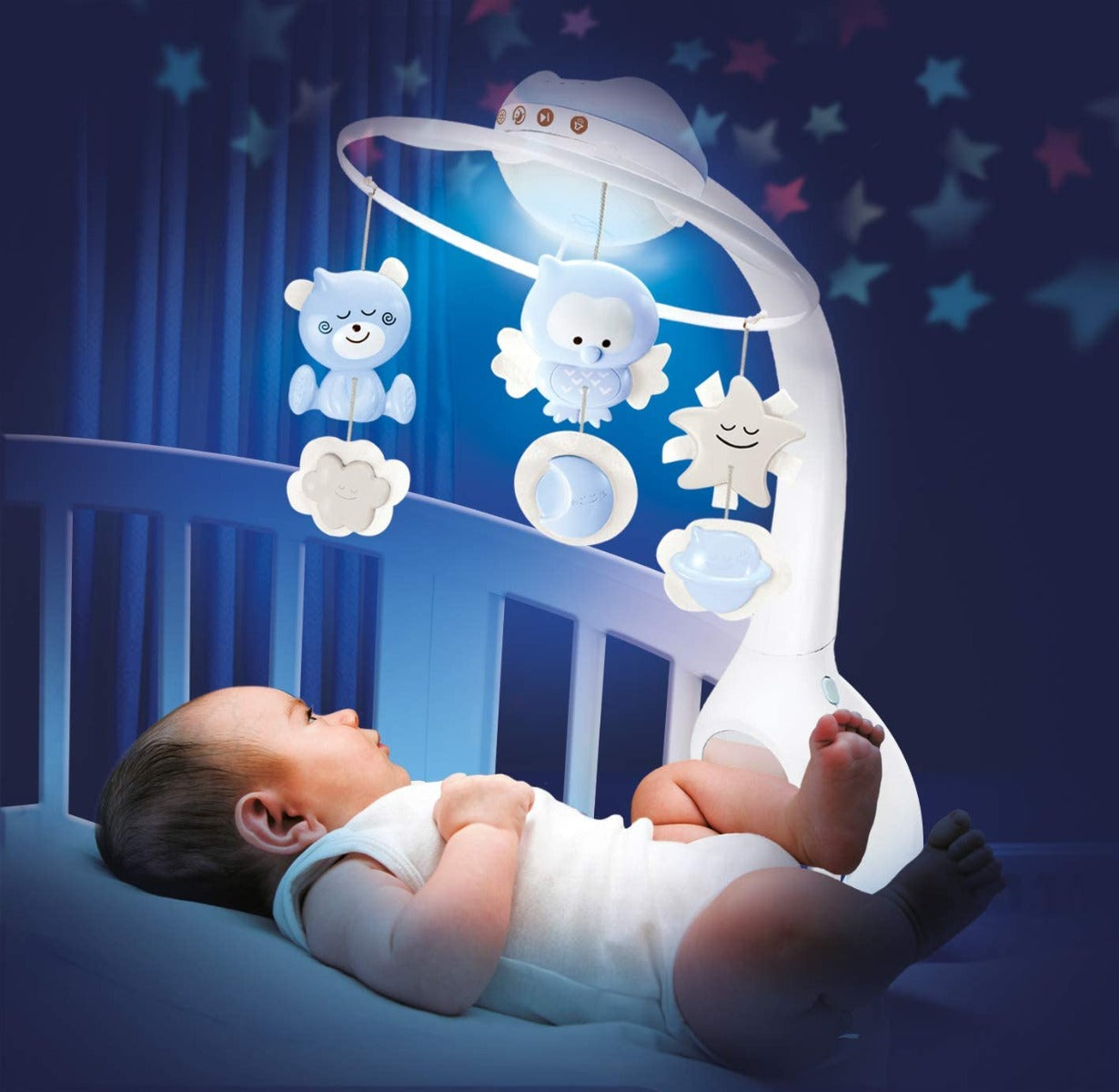 Infantino  3 In 1 Projector Musical Mobile 
(Blue Infantino Yallatoys