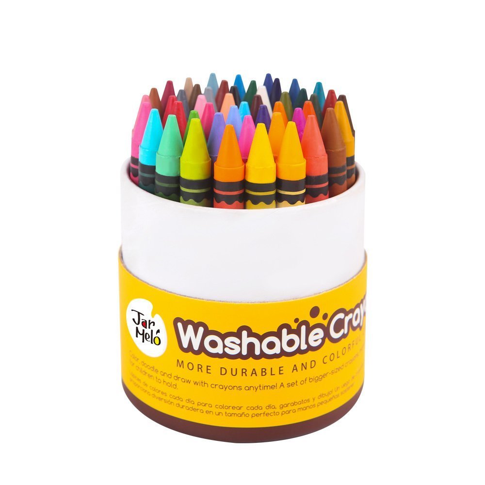48 Vibrant Jar Melo Non-Toxic Crayons