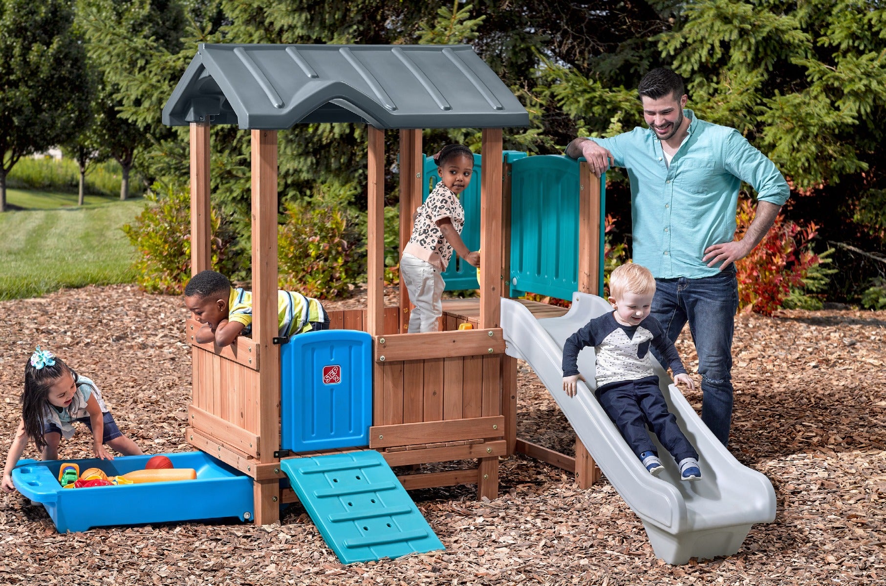 Buy Step2 Woodland Adventure Playhouse & Slide | Yallatoys.com