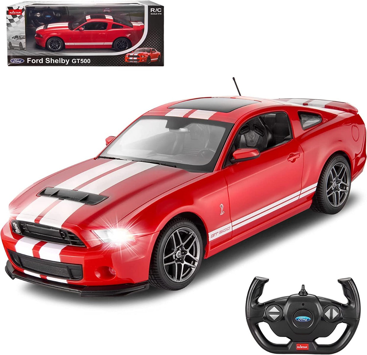 Buy Rastar Ford Shelby Gt500 Remote Control Car (Sold Separately Subject to Availability) | Yallatoys.com