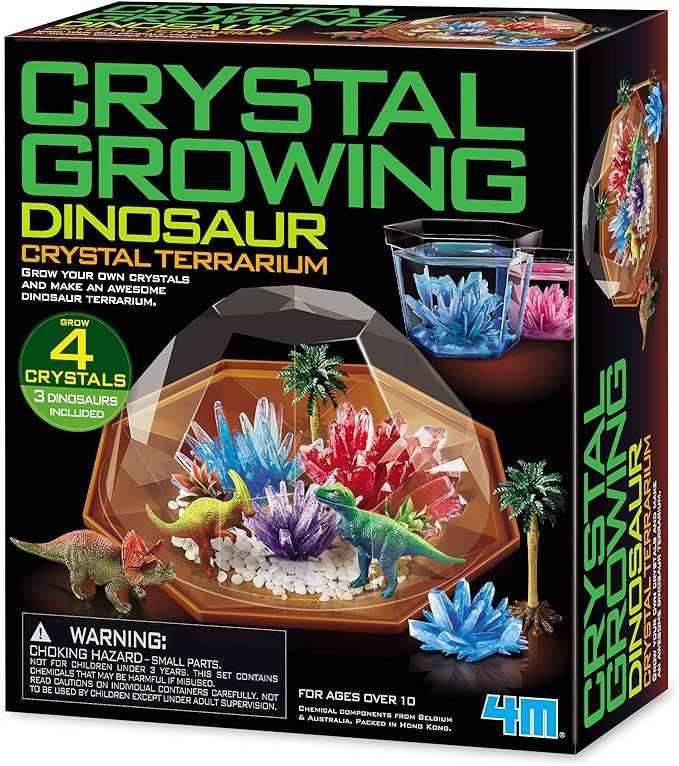 4M Crystal Growing Dinosaur Terrarium Kit