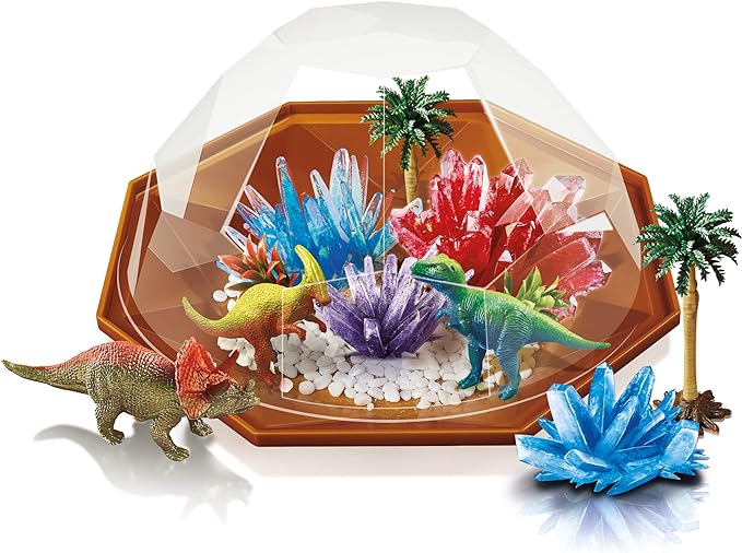 4M DIY Dinosaur Crystal Garden Set