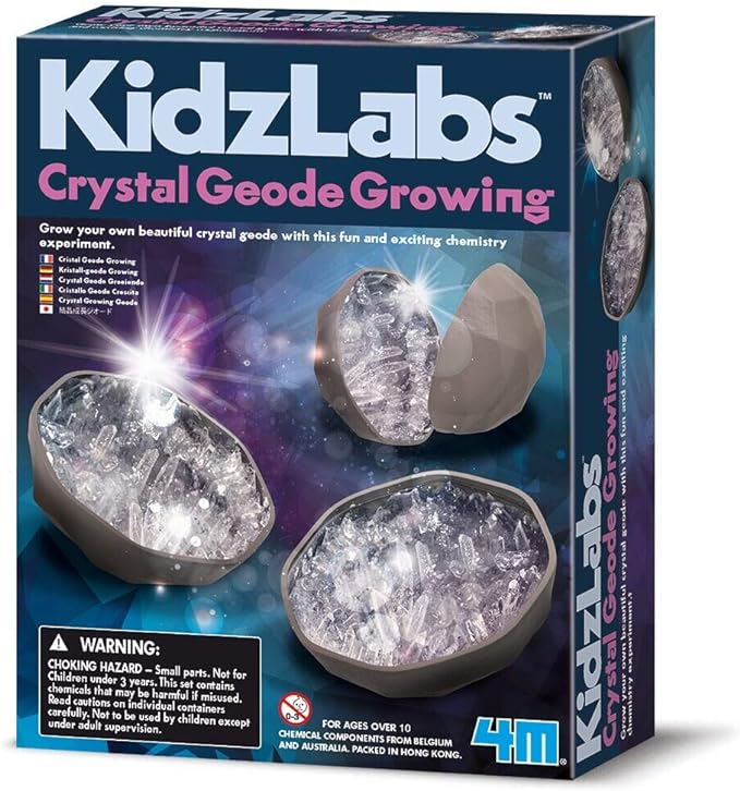4M KidzLabs Crystal Geode Growing Kit