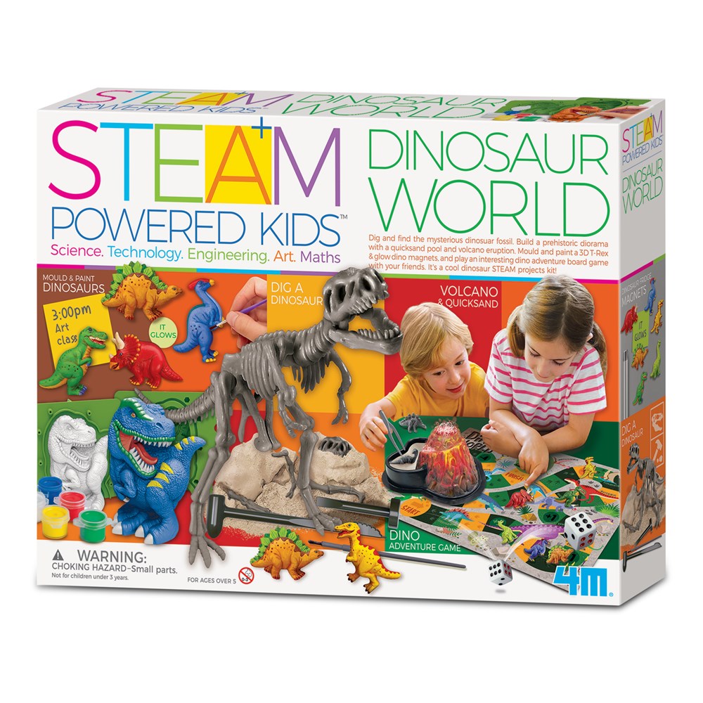 4M Powered Dinosaur World Kit