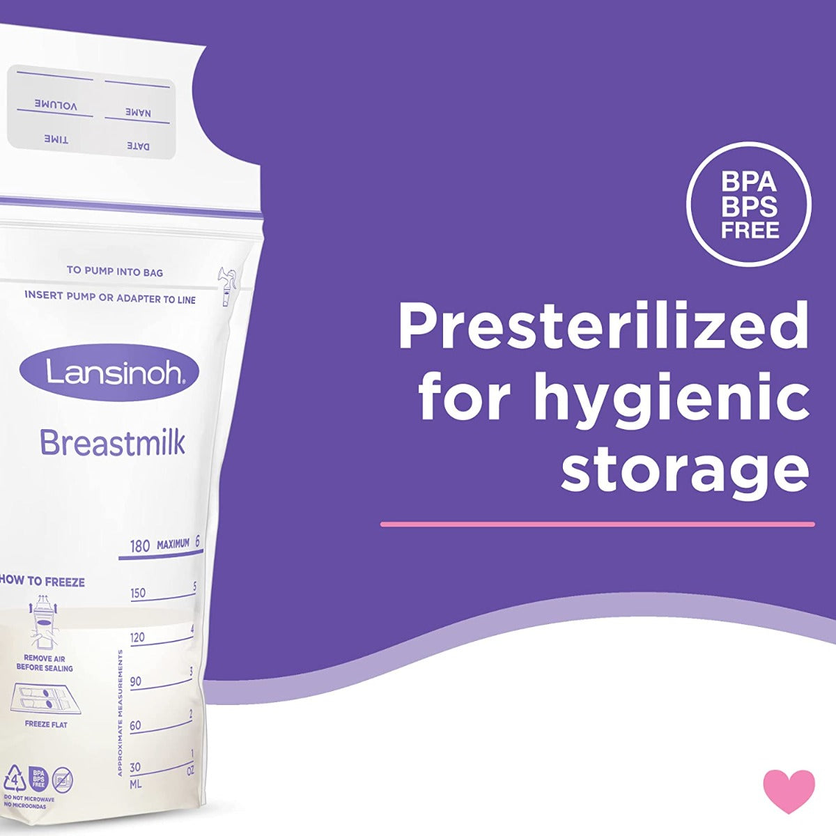 Lansinoh  50 Breastmilk Storage Bags Lansinoh Yallatoys