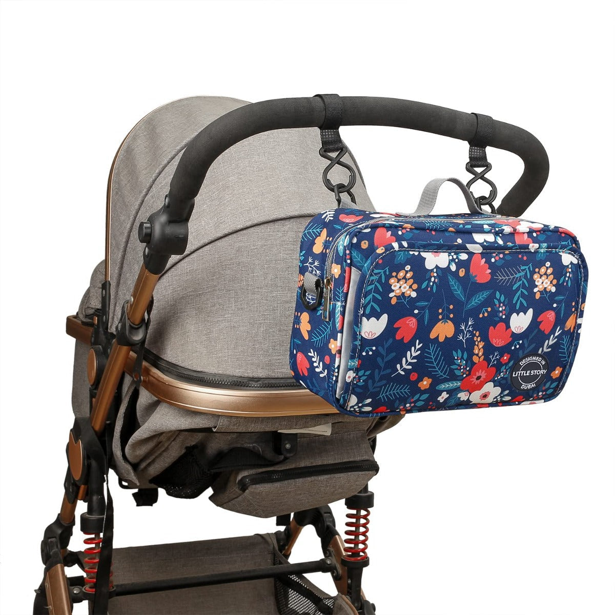 Little Story  Baby Diaper Changing Clutch Kit Floret Blue Little Story Yallatoys