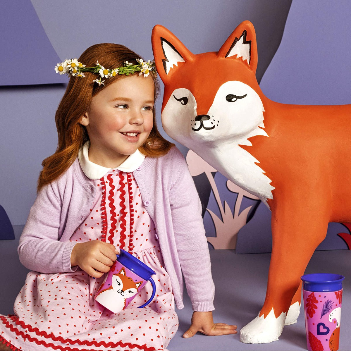 Munchkin Miracle Wildlove Trainer Cup 1Pk 6Oz Fox Munchkin Yallatoys