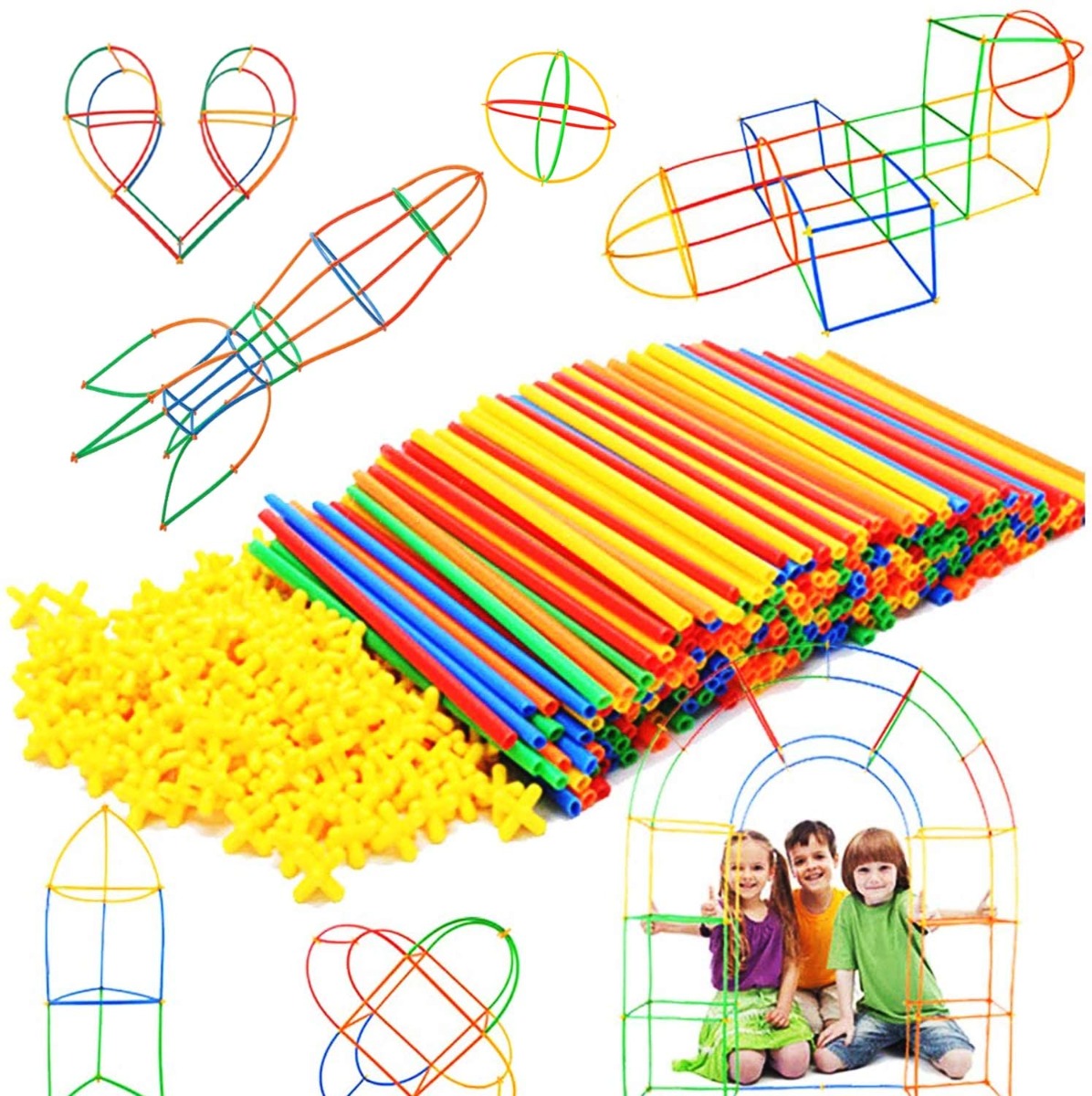 Buy Semoo Straw Contructor Building Toy | Yallatoys.com