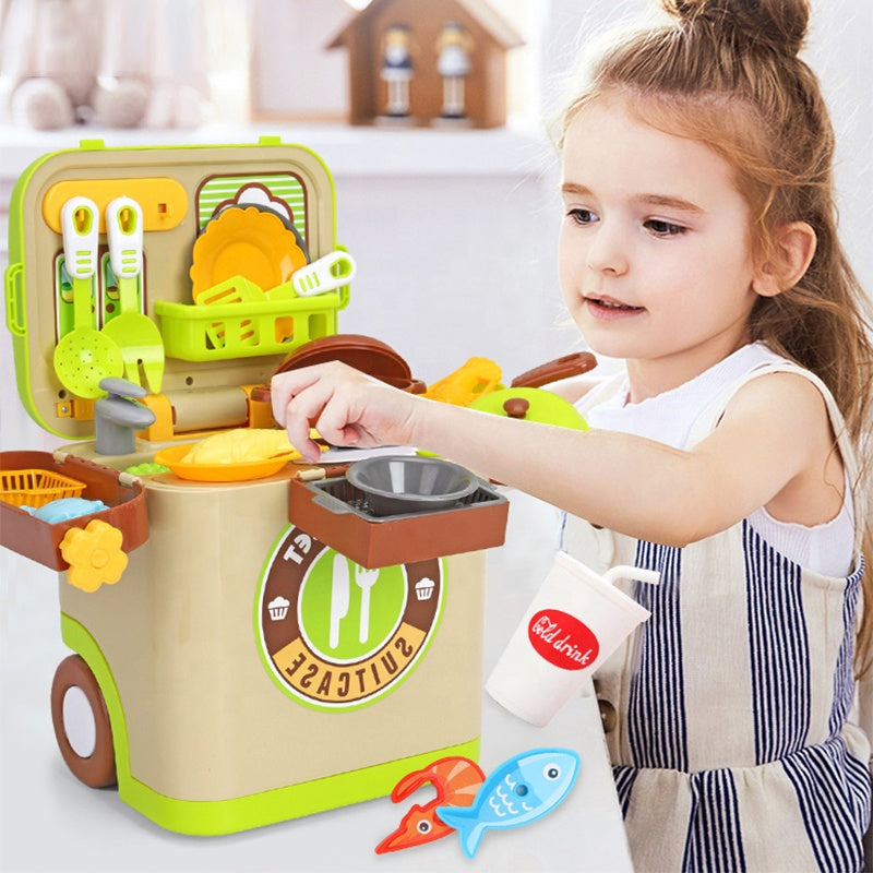 Buy Kids Kitchen Set In Suitcase | Yallatoys.com