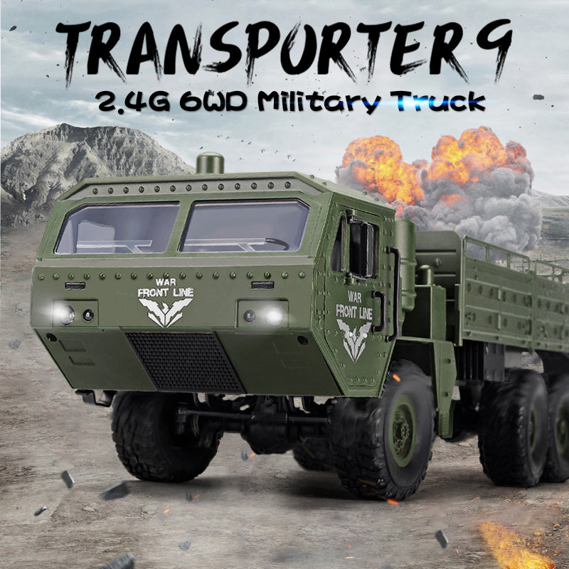 Buy Military Truck Transporter 9 Remote Control | Yallatoys.com