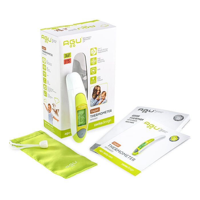 Agu Baby Infrared Thermometer Green White Agu Baby Yallatoys