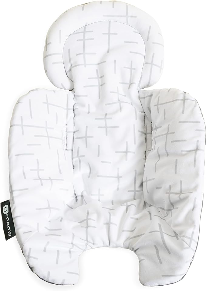 4moms RockaRoo and MamaRoo 2.0 Infant Insert for Newborn Baby Multipurpose Grey Plush (Sold Separately Subjected To Availability) 4moms Yallatoys