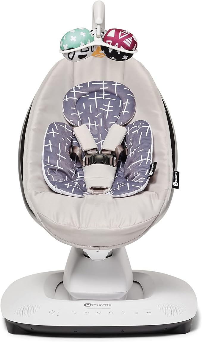 4moms RockaRoo and MamaRoo 2.0 Infant Insert for Newborn Baby Multipurpose Grey Plush (Sold Separately Subjected To Availability) 4moms Yallatoys