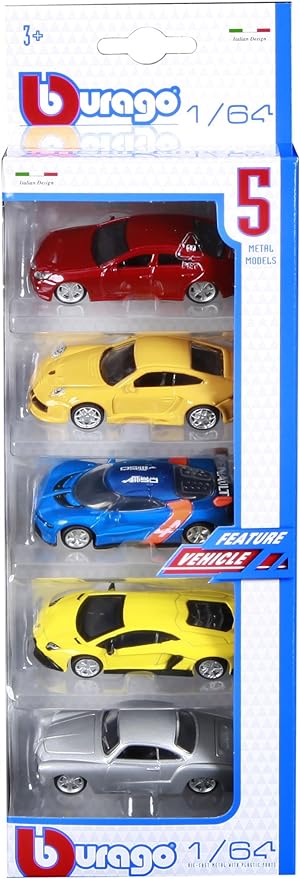 5-Pack Collectible Toy Cars