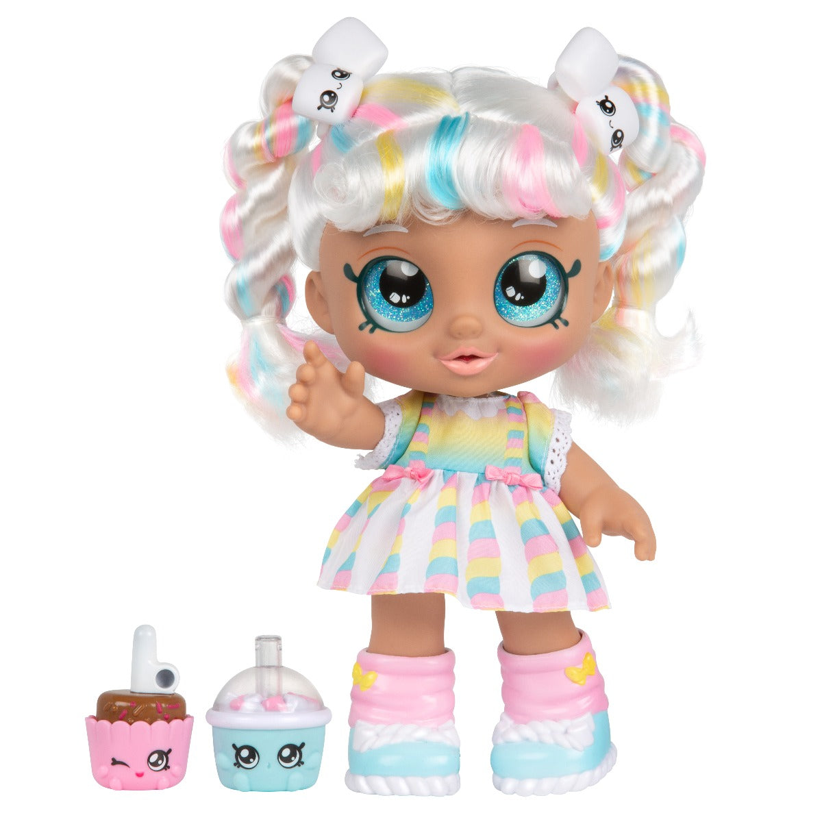 Buy Kindi Kids Snack Time Friends Marsha Mello Play Doll Changeable clothes and removable shoes Fun game for imaginative kids | Yallatoys.com