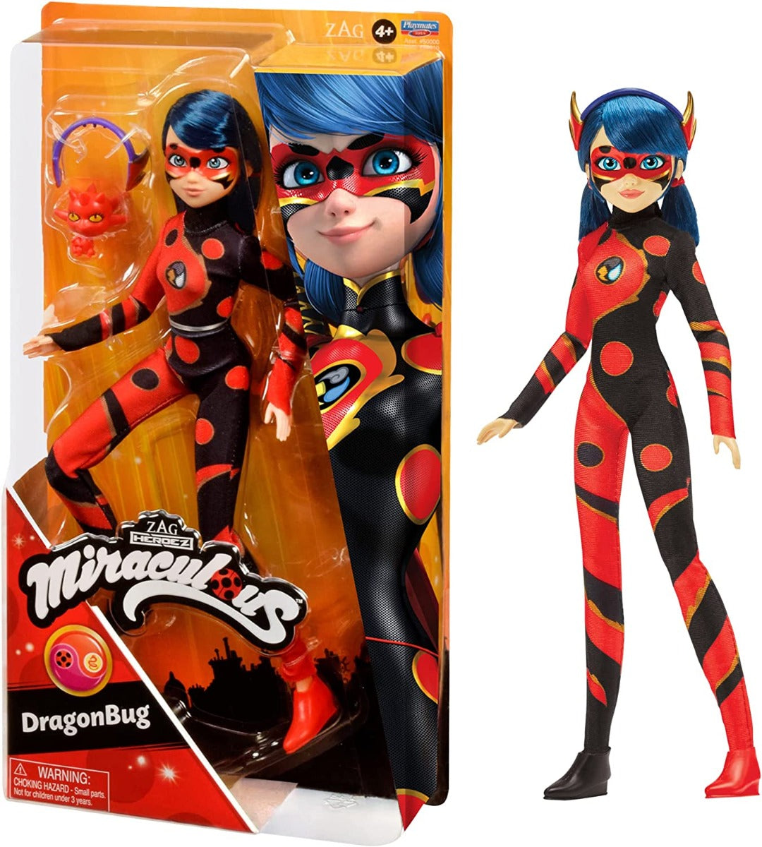 Buy Miraculous Ladybug Dragonbug 10.5inch Fashion Doll with Lonng Kwami and Dragon Headband | Yallatoys.com