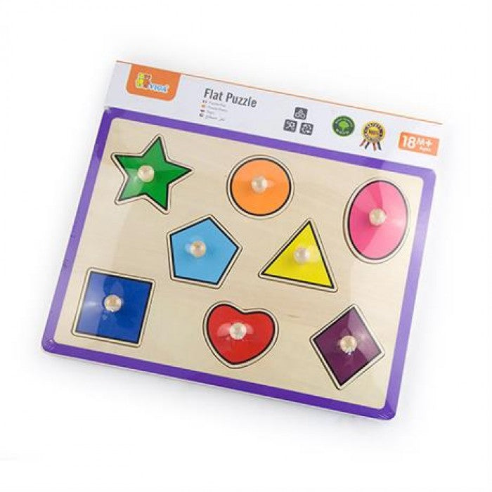 Buy Viga Flat Puzzle Shapes | Yallatoys.com