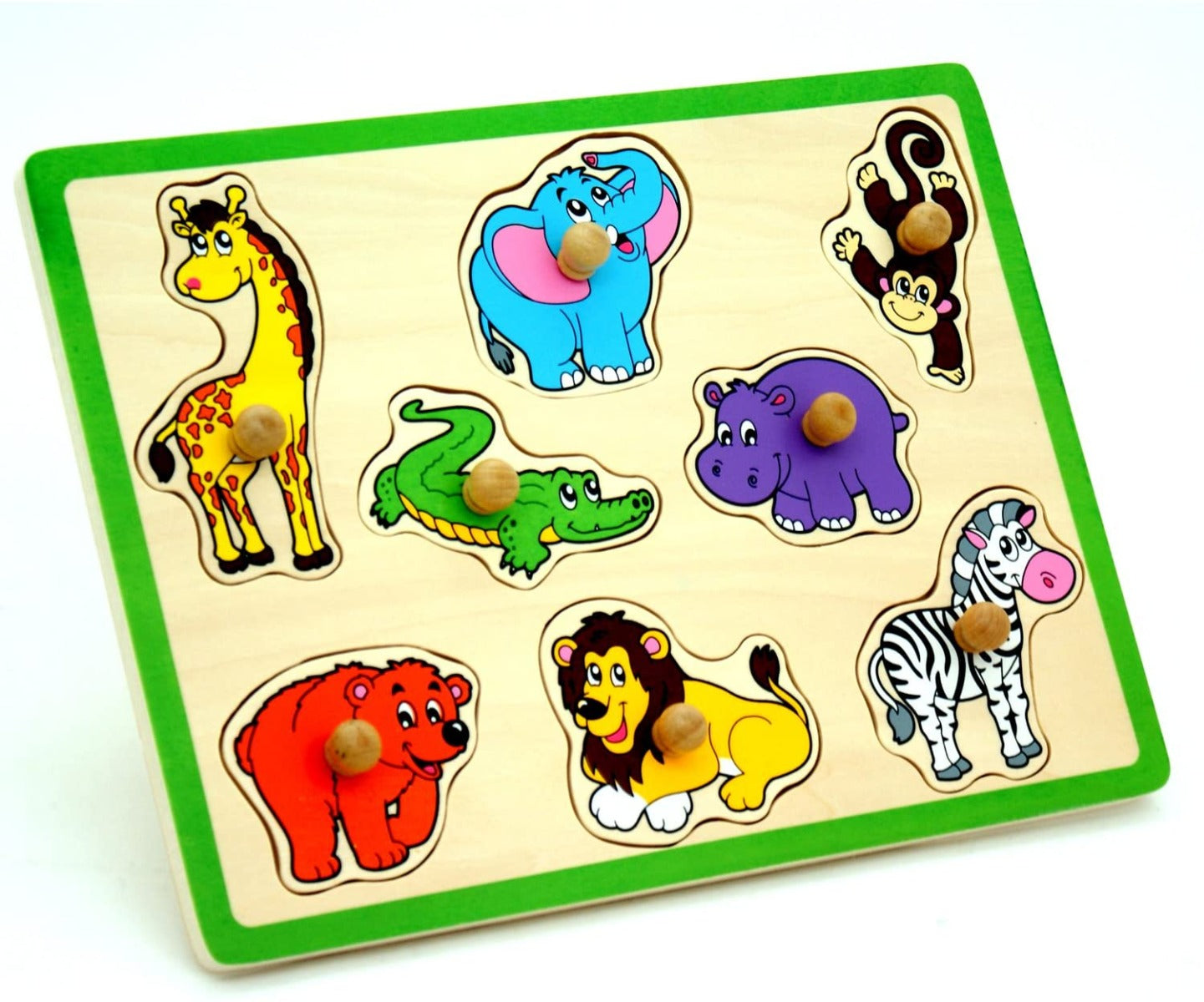 Buy Viga Wooden Flat Puzzle Wild Animals | Yallatoys.com